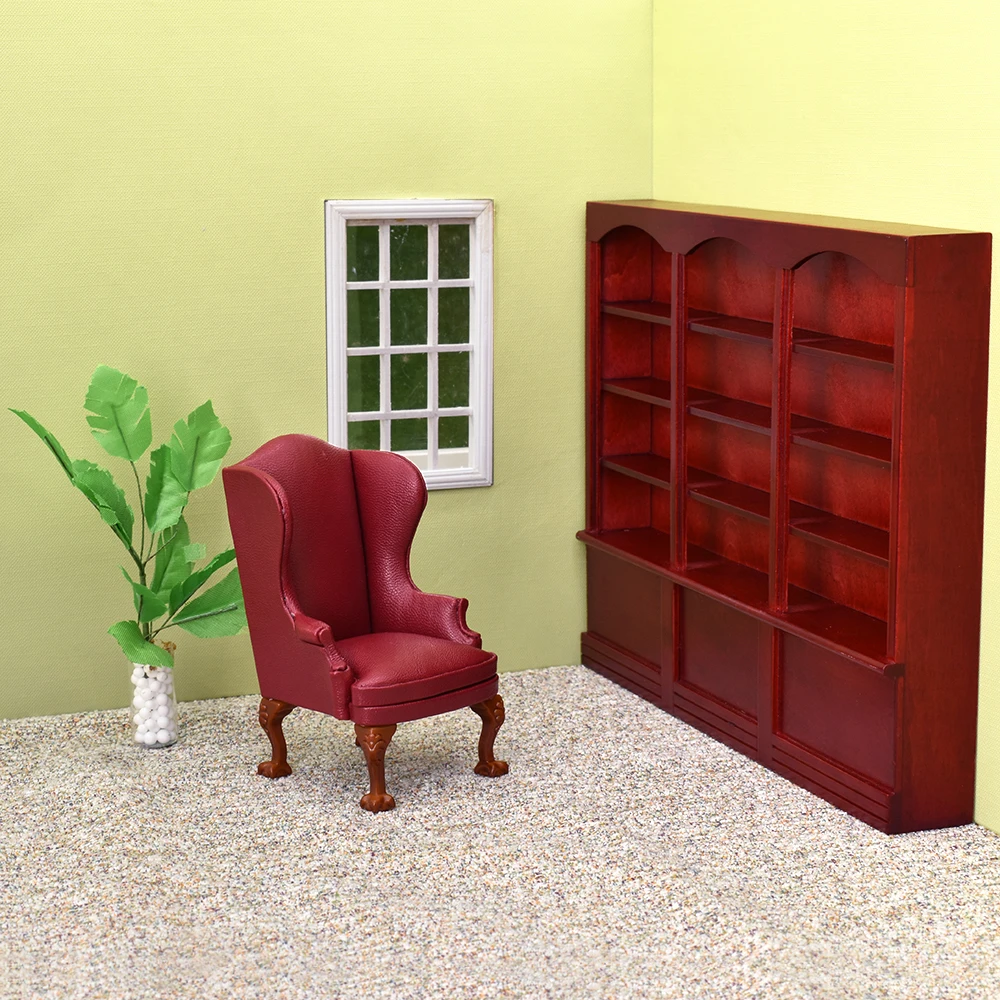 ILAND Dollhouse gabinet meble Mini regał Sofa roślina doniczkowa dla domu dla lalek miniatury akcesoria ozdoby do wystroju domu