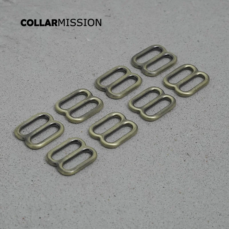 

100pcs/lot adjuster buckle environmental slider for 15mm sewing belt bags accessory high quality plated metal buckle BZK15QT