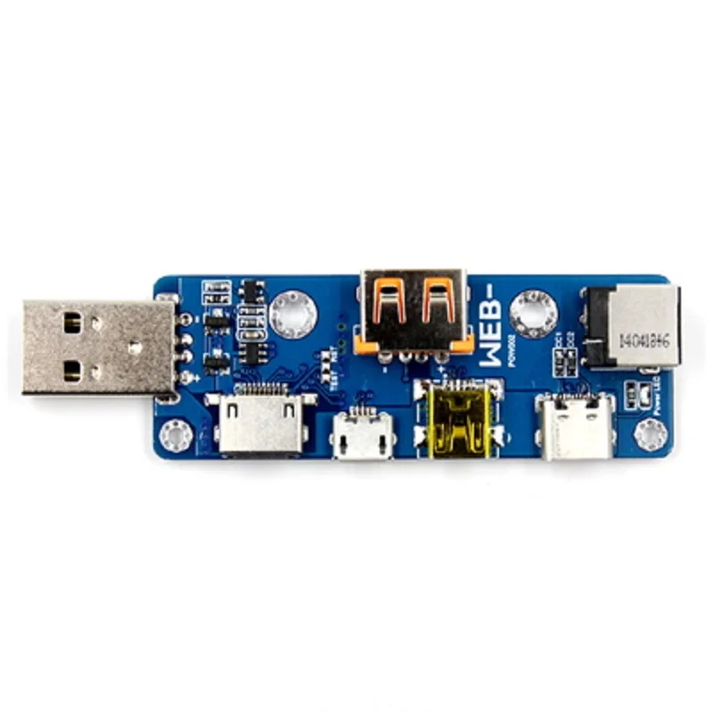 WEB-POW002 Multi-port Multi-function USB Adapter Board MicroUSB TYPE-C DC PD