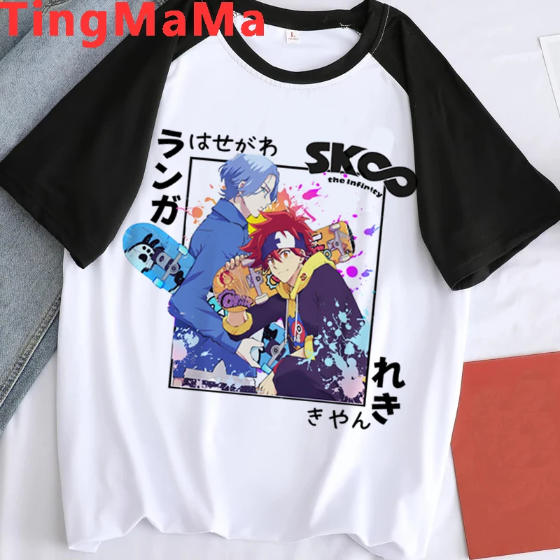 New Japanese Anime SK8 The Infinity T Shirt Men Kawaii Cartoon Skateboard Boys Tshirt Funny Skate Infinity Graphic Tees Male