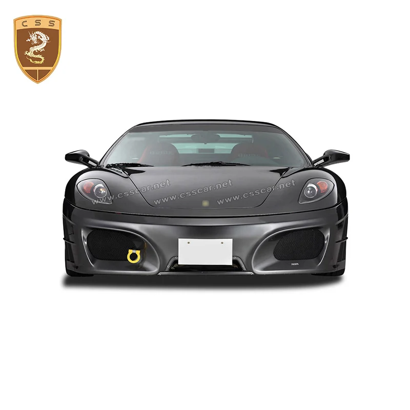 Car Wide Body Kits For Ferrari F430 2005-2009 Repack ASI Style Fiberglass Front Bumpers Protection Side Skirt Extension Design