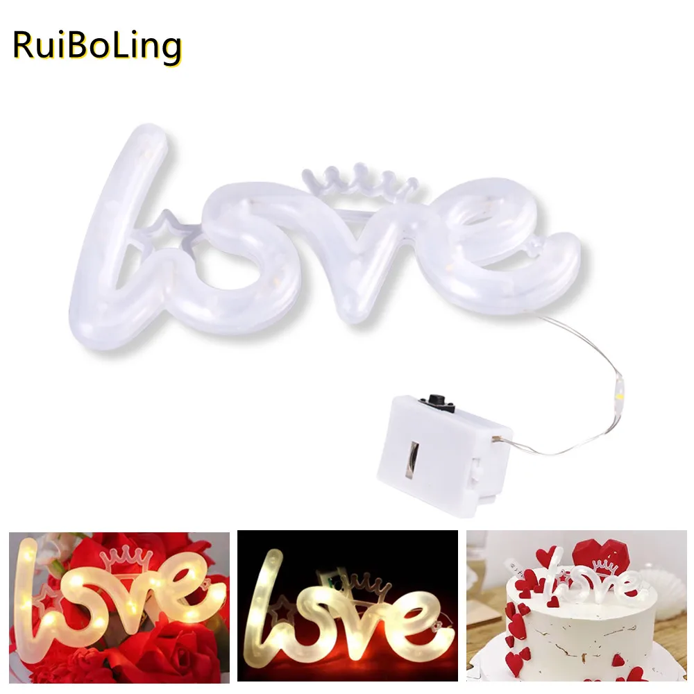 Romantic Love LED Light Heart-shaped Night Light Decoration Table Lamp Valentine's Day Proposal Sweetheart Gift