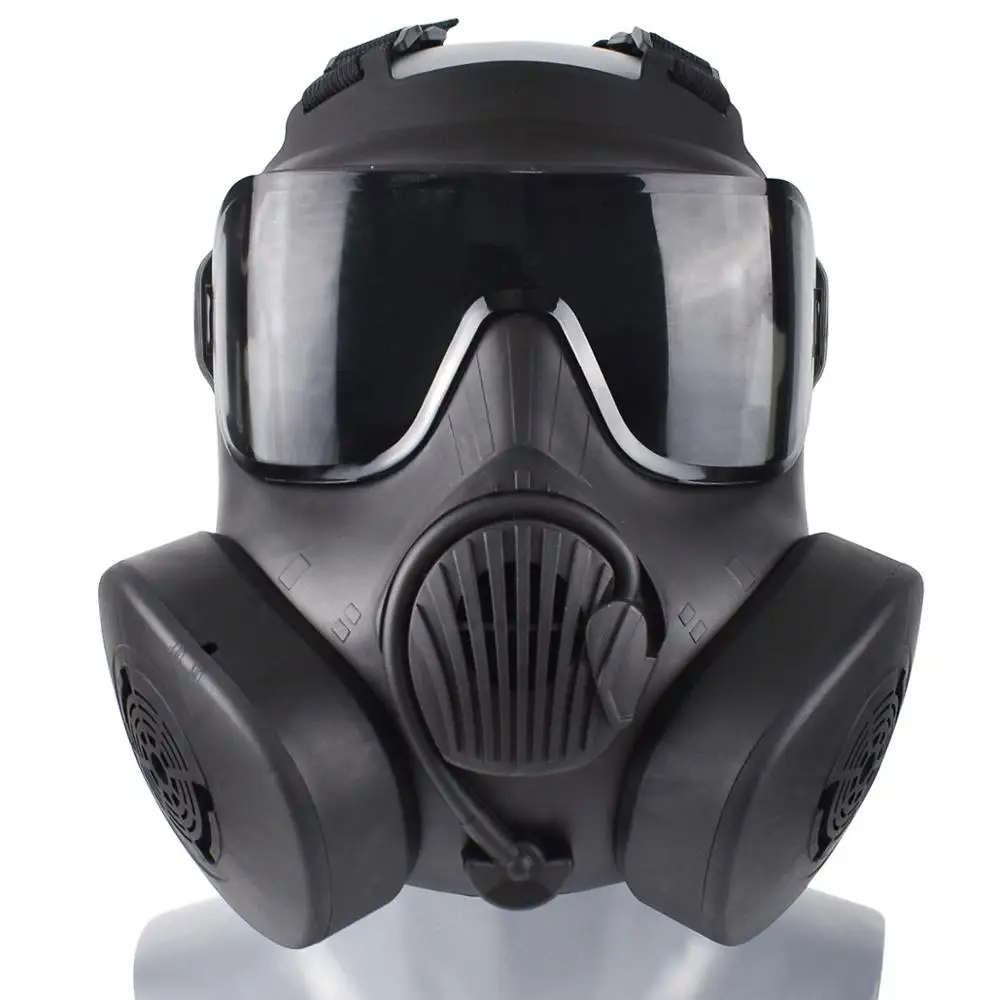 Protective Tactical Respirator Mask Full Face Gas mask for  Airsoft Shooting Hunting Riding CS Game Cosplay Protection