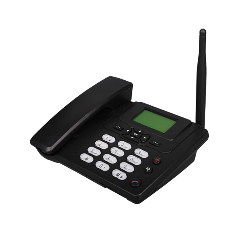 Teléfono Fijo ETS-3125i GSM para personas mayores, dispositivo con pantalla de identificación de llamadas, manos libres, inalámbrico, para negocios,