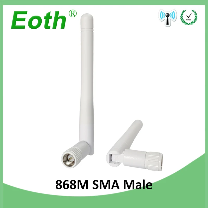 2 Stück 868 MHz 915 MHz Antenne 3dbi SMA Stecker GSM 868 MHz 915 IOT Antena LoRa Antenne Lorawan Antenne für Wasserzähler Emeter