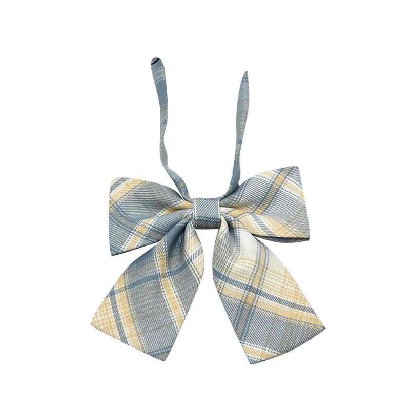 Plaid Bow Tie For Women Girl Daily Uniform Collars Butterfly Bowknot Sweet Cute Check Bows Tie JK Cosplay Costume Accessories