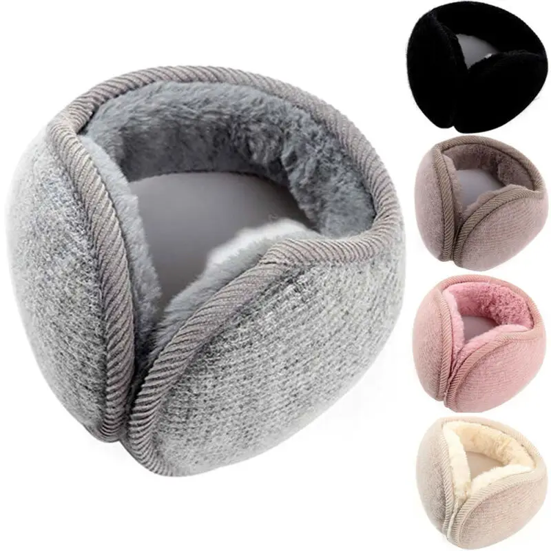 Lã earmuffs inverno aquecedores de orelha para homem e mulher macio pelúcia orelha muffs ao ar livre à prova de vento usar earmuffs para esportes e uso diário