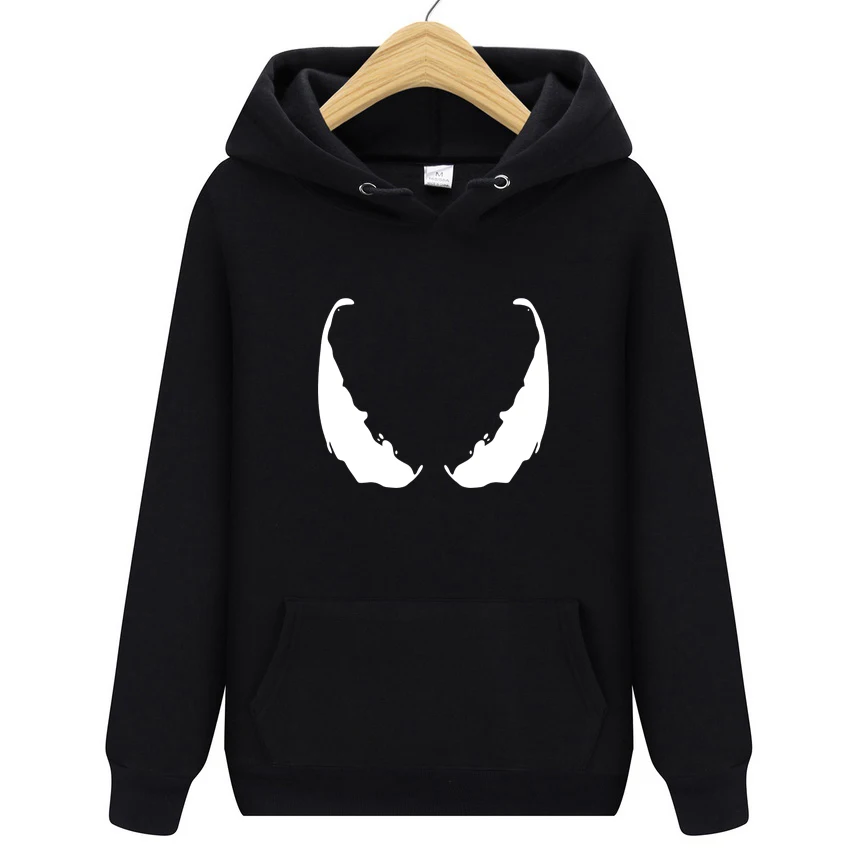 New autumn winter Venom  HOODIE Hip Hop Street wear Sweatshirts Skateboard Men/Woman Pullover Hoodies Male Hoodie