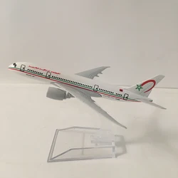 JASON TUTU 16cm Royal Air Maroc Boeing 787 Airplane Model Airplane Diecast Metal 1/400 Scale Planes