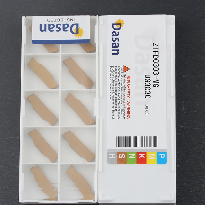 Твердосплавные пластины ZTED02503 ZTFD0303 ZTGD0404 ZTHD0504 MG 2,5 3,0 4,0 m, высококачественные режущие пластины с канавочным соединением, режущий инструмент с ЧПУ, 10 шт.