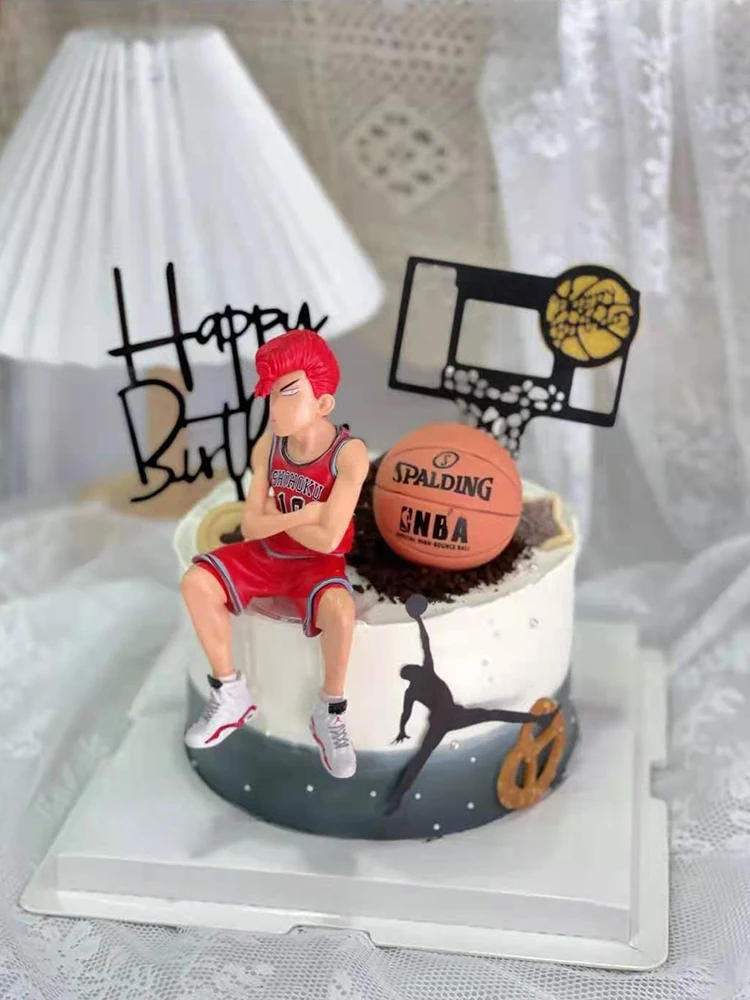 Chủ Đề Bóng Rổ Chúc Mừng Sinh Nhật Cupcake Topper Dễ Thương Thể Thao Người Hâm Mộ Bánh Quán Quân Cho Bé Trai Sinh Nhật Món Tráng Miệng Bánh Trang Trí Quà Tặng