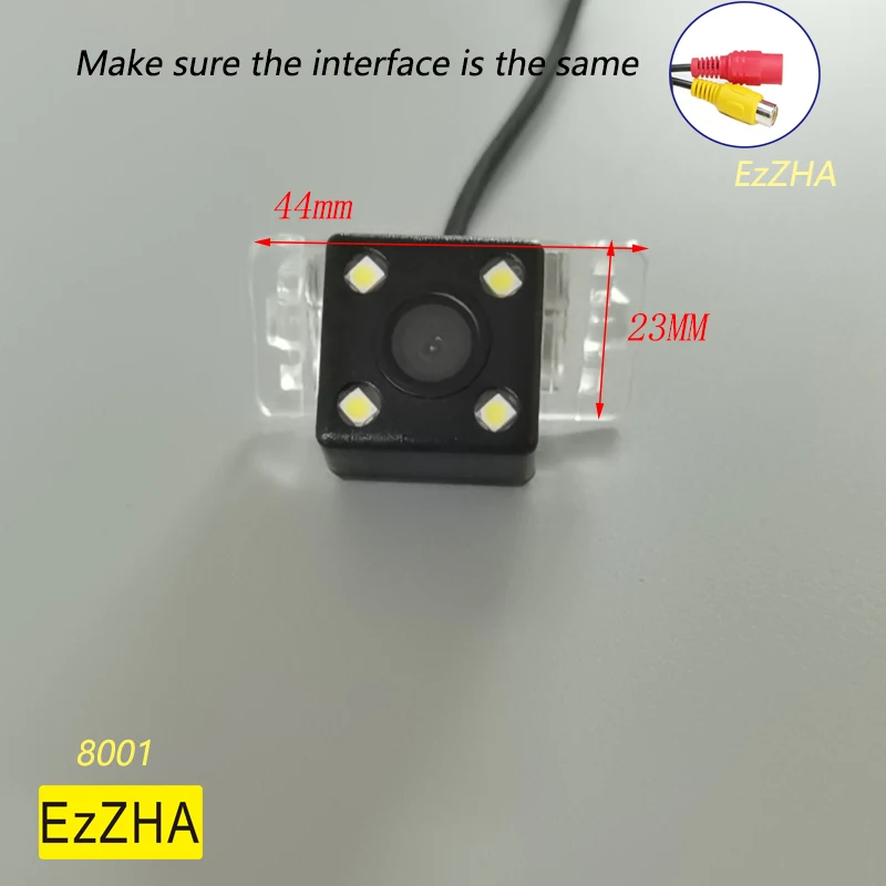 

EzZHA HD Wireless Car CCD Rear Camera 4 8 12 led Night Vision waterproof For Toyota Camry 2002 2003 2004 2006 2007 2008