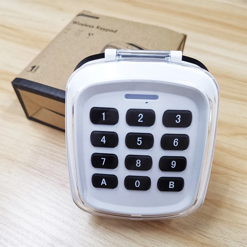 Wireless Keypad Gate Opener Keypad Rolling Code 433mhz Keypad 4 Channel Receiver For Garage Door