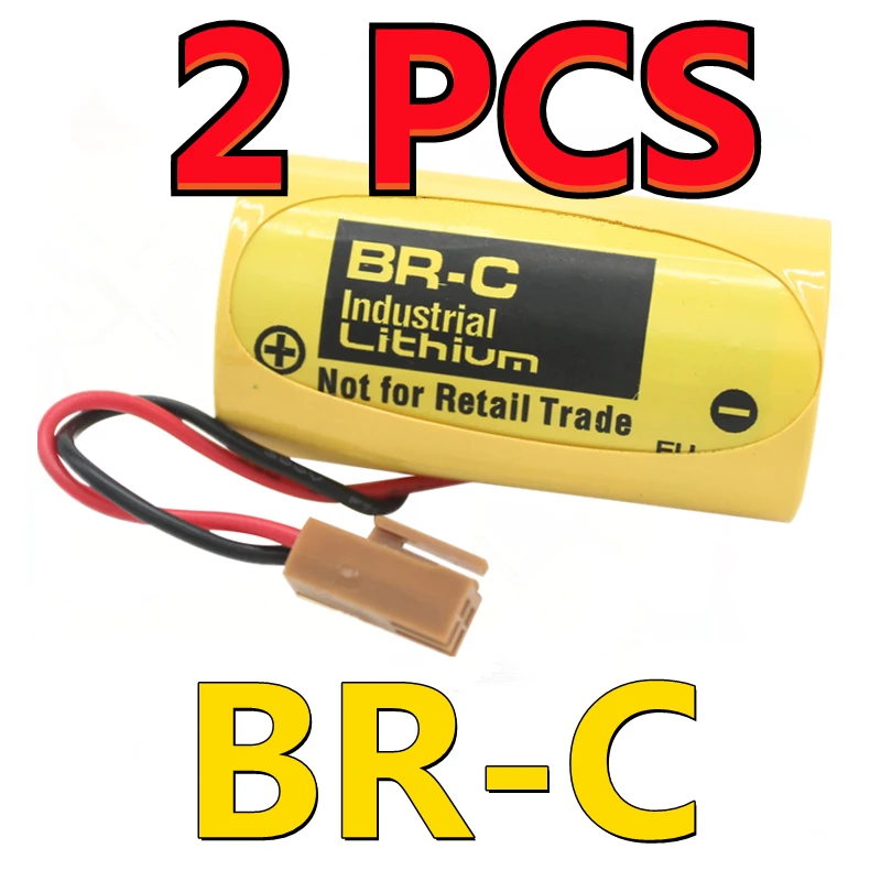 Original NEW BR-C A02B-0120-K106 A98L-0031-0007 BR26500 3V 5000mAh PLC Lithium Battery with Plug For Fanuc Batteries