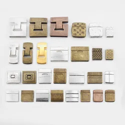 2Pcs/lots Flat Strong Magnetic Clasp Magnetic End Clasp Connector For Flat Leather Cord DIY Bracelet Jewelry Making Findings