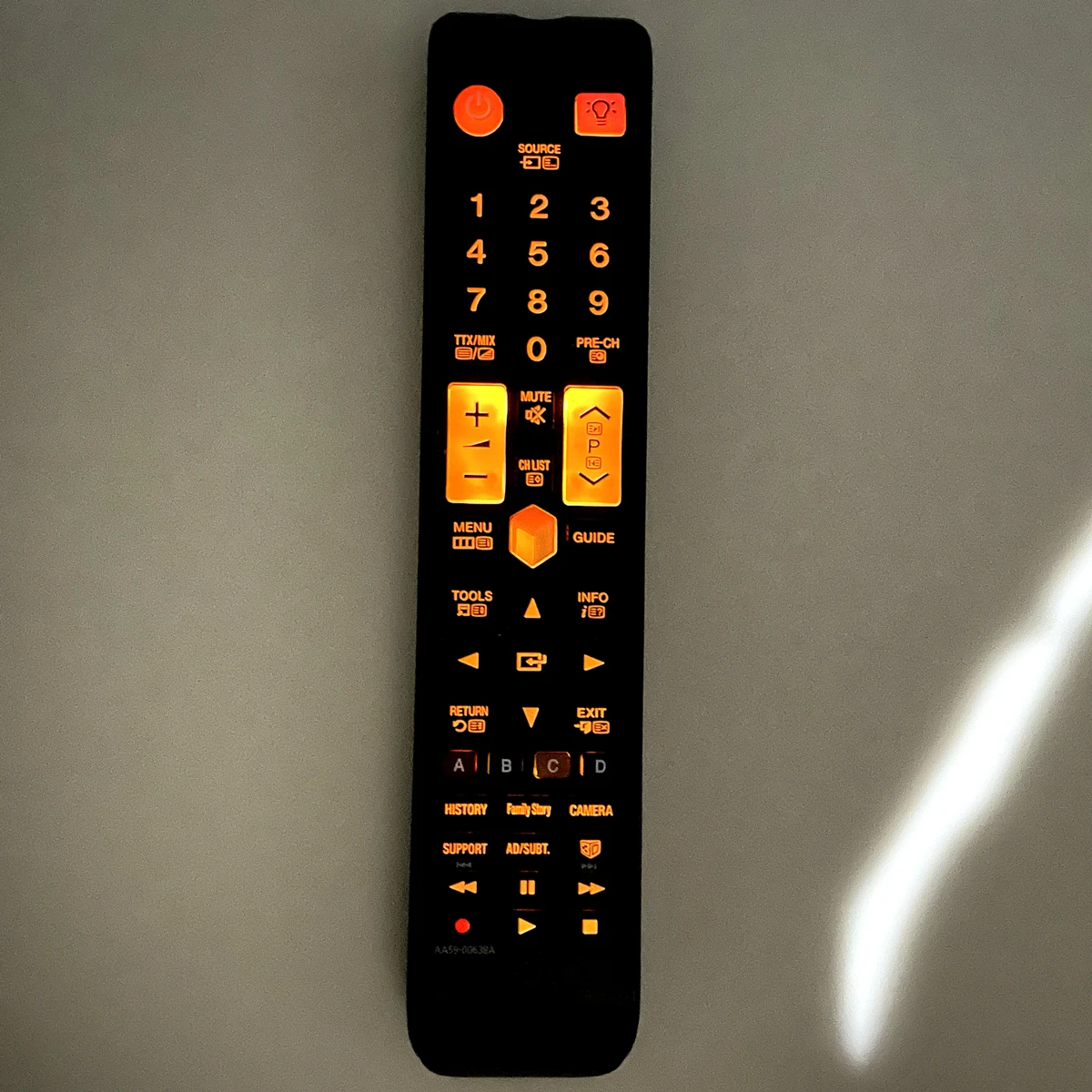 รีโมทคอนโทรลใหม่ AA59-00638A TM1250B สำหรับ Samsung 3D สมาร์ททีวี Backlit แป้นพิมพ์ Пульт 3D