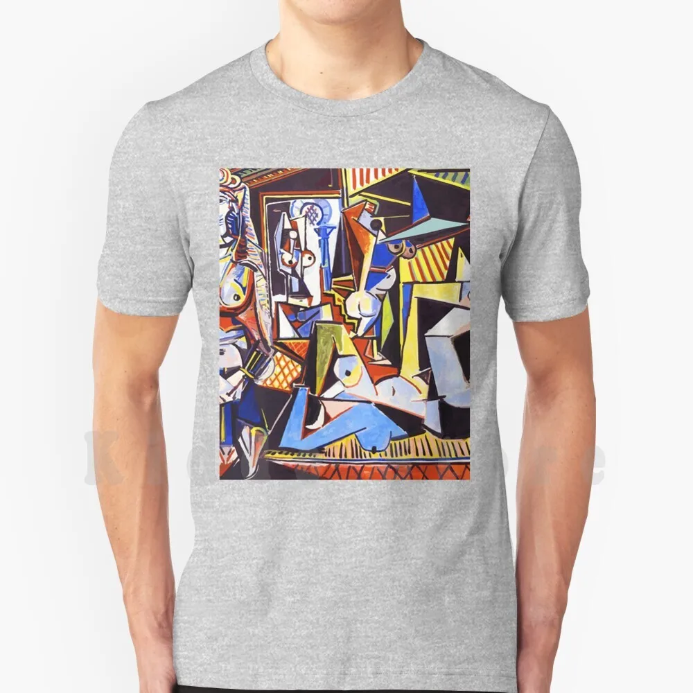 Pablo Picasso The Women Of Algiers T Shirt DIY Big Size 100% Cotton Pablo Escobar Picasso Oils Famous Painters The Women Of