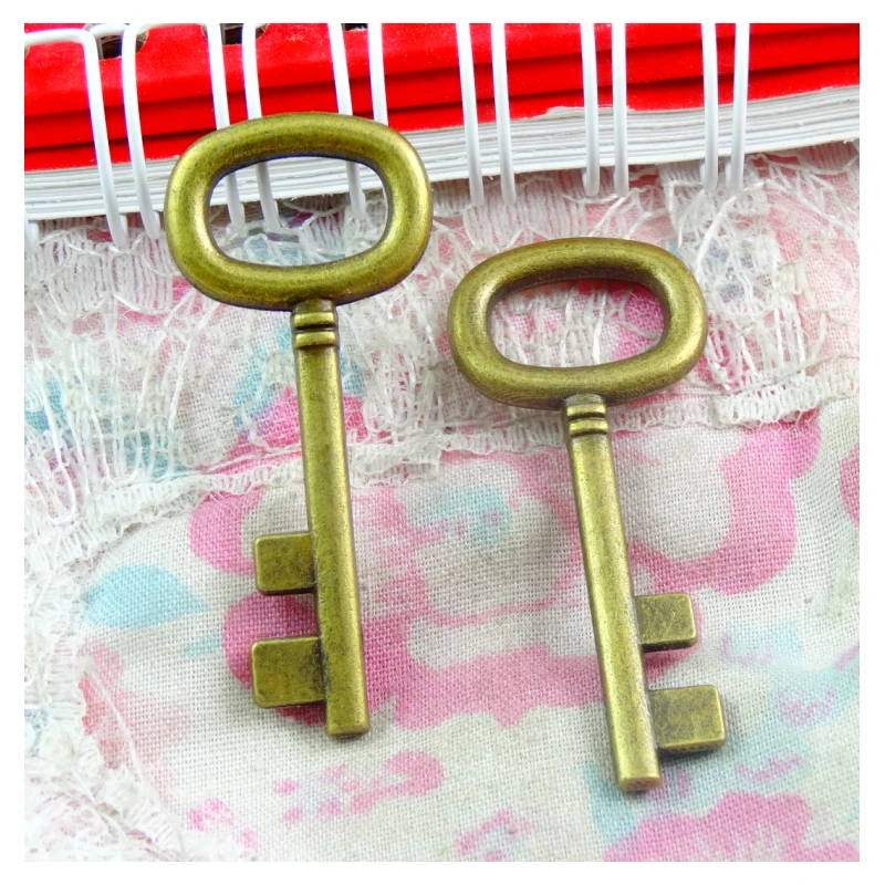 20pcs 18*42MM Antique Bronze Plated Key Handmade Charms Pendant:DIY for bracelet necklace