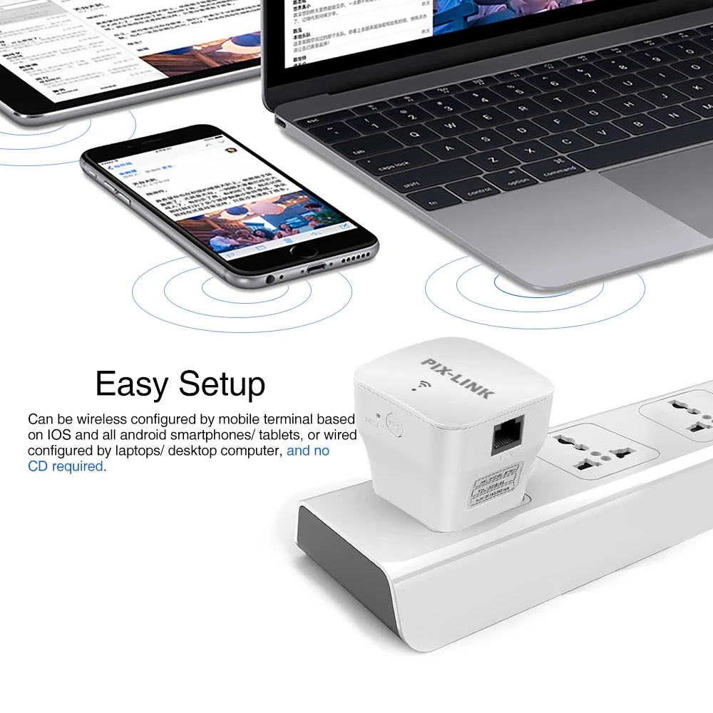 PIXLINK LV-WR12 Repeater WIFI Nirkabel 300Mbps Router Range Extender Amplifier 802.11N/B/G Booster Repetidor Access Point