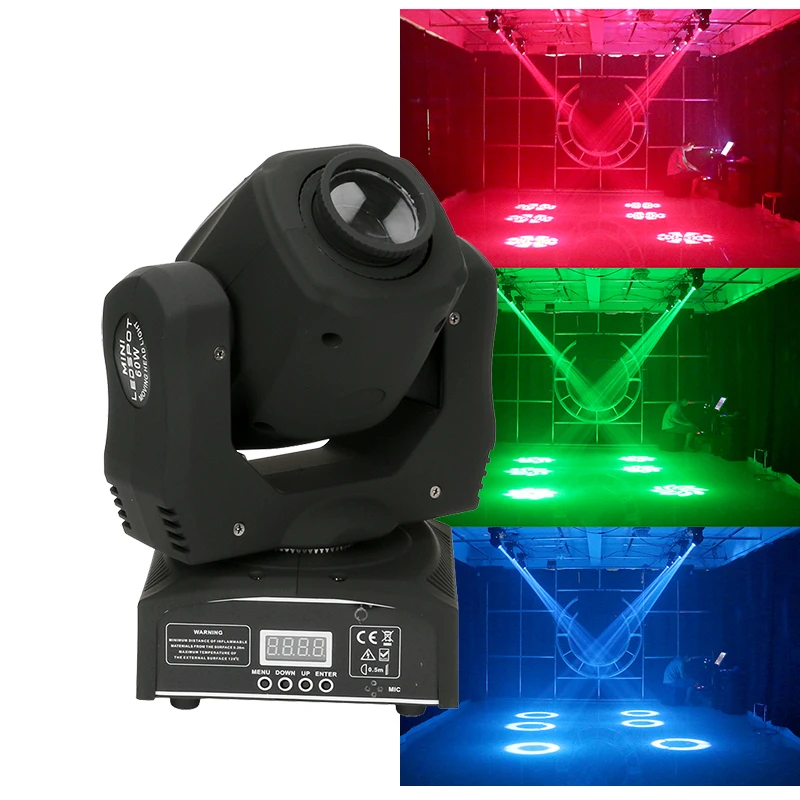 

Mini LED Spot 60W Moving Head Gobo Light DMX control Manual Focus Pattern Rotation effects stage lighting DJ Disco party lights