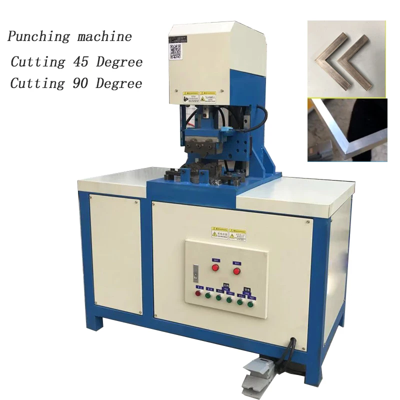 Square pipe angle Beveling Cutting  machine hydraulic cutting 90 degree angle machine angle iron channel steel cutting machine