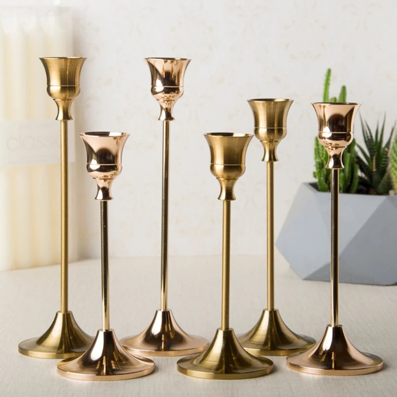 

3pcs/set Candelabra Candle Holder Wedding Table Centerpieces Stand Candelabrum H55A