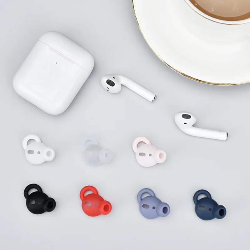 جديد بطانة للأذن ل Airpods 1/2 سماعة رأس لاسلكية سماعات لينة سيليكون يغطي سماعة أذن سماعات الأذن مكافحة زلة الأذن هوك