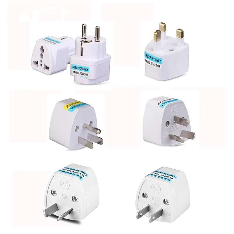 

Universal UK AU EU US To US/UK/EU/AU Power Plug Adapter 2 3 Pin Connector Euro China Travel Electrical Adapter Socket Converter