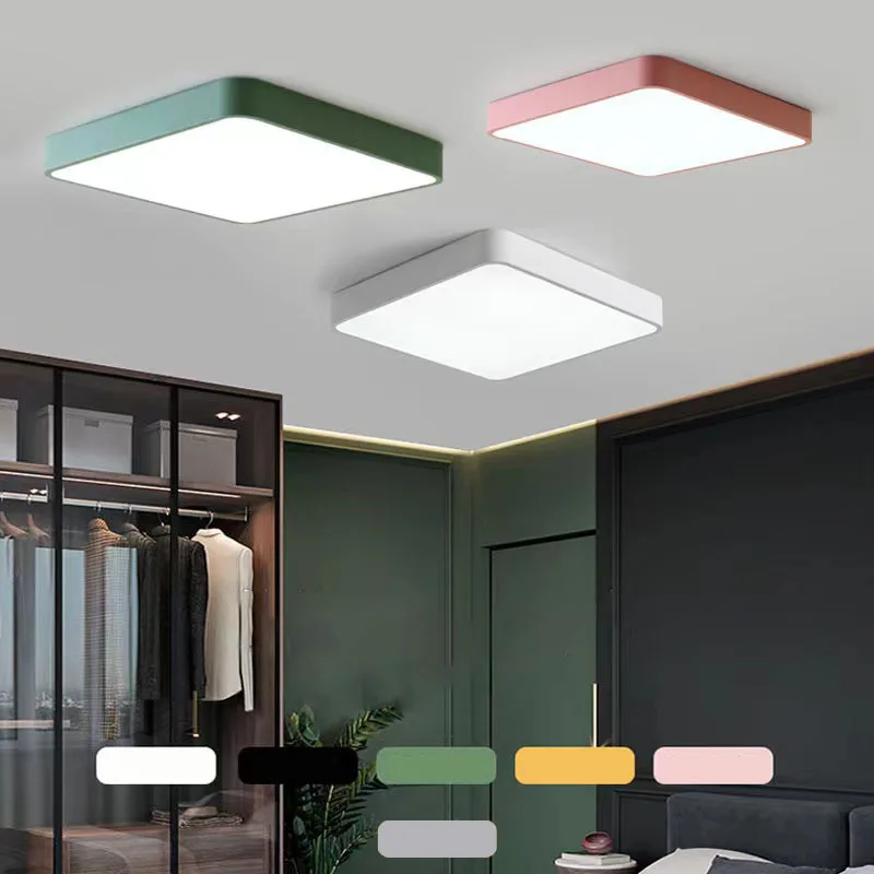 

2023 New Modern Ultra-thin LED Ceiling Chandelier Living Room Light Bedroom Dimming Lamp Indoor Hotel Kitchen HomeAccessories