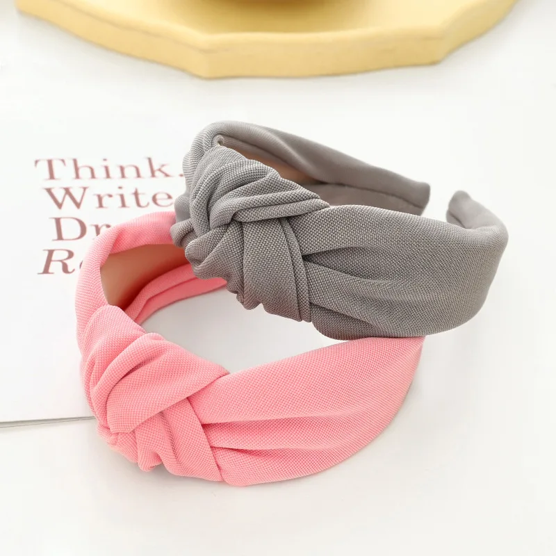 Women Girls Soft Fabric Big Knot Hairband Headband  for Women Girls Hair Accessories