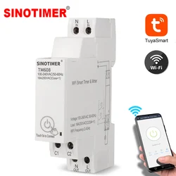 Commutateur de minuterie WiFi intelligent pour la maison, télécommande mobile, compteur d'énergie, interrupteur de temps d'alimentation, moniteur de consommation KWH, 220V, 110V