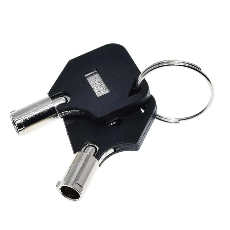 12mm Stainless Steel Lock 102 Electronic Lock Double Side Pull out Type with 2 Keys & Nut H3CF