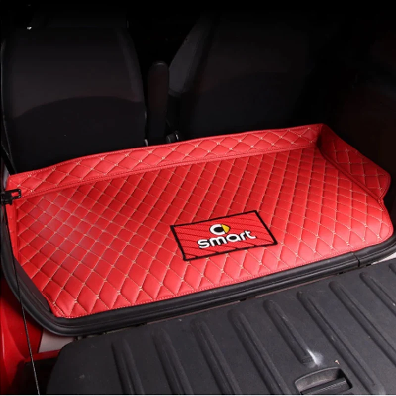 Custom Car trunk mat for Mercedes new Smart forfour 453 fortwo 451 interior anti-dirty pad interior accessories decorative