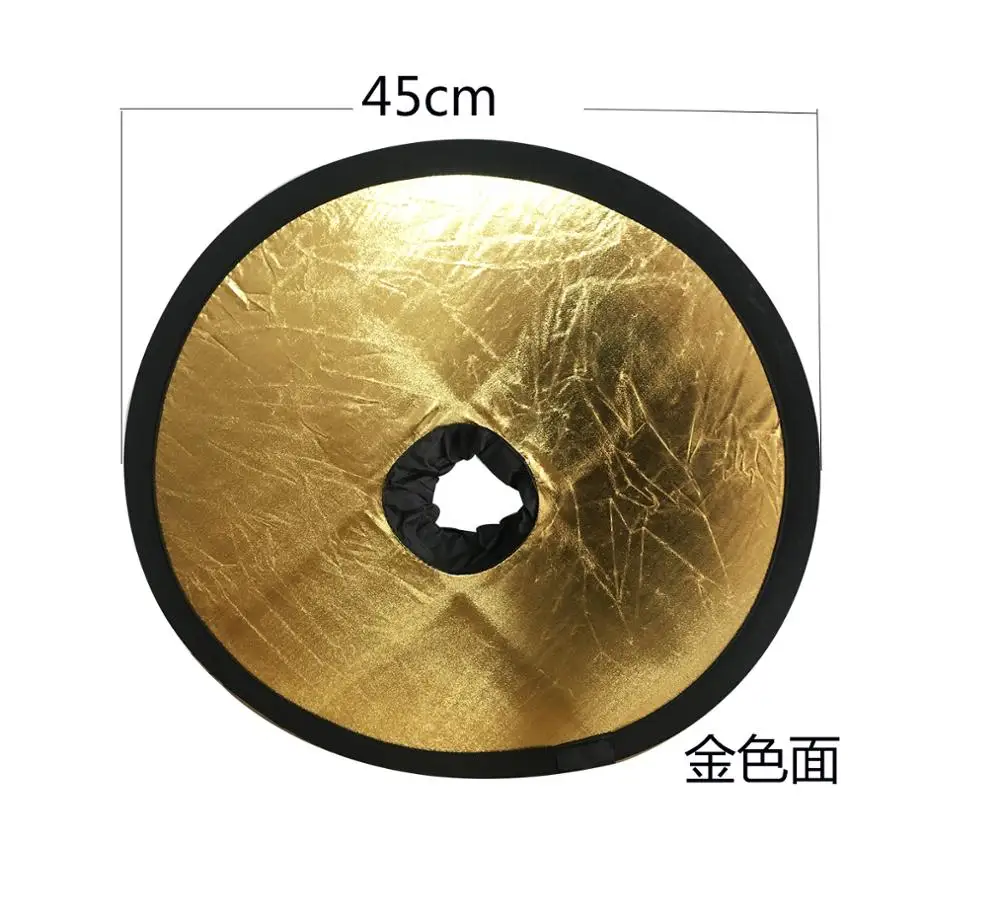2 в 1 полый отражатель 45 см отражатели без покраски черная и серебряная сумка с двойным лицом уличная фотография легкая сумка для переноски