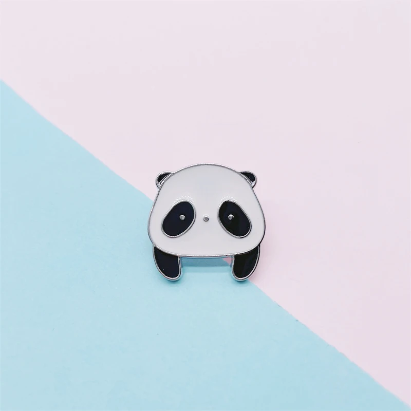 Cartoon Cute Animals Panda Enamel Pins Fun Red Panda Avatar Alloy Brooch Badge Clothes Accessories Sweet Jewelry Gifts