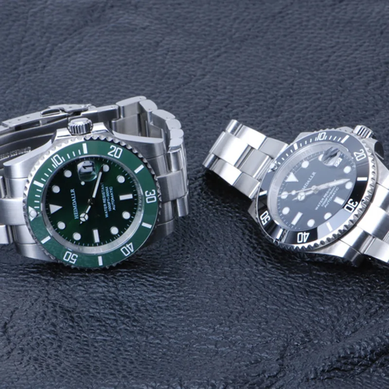 Heimdallr Mens DIVER นาฬิกาผู้ชายอัตโนมัตินาฬิกาหรูหราน้ํา Ghost Mechanical นาฬิกาข้อมือ 300M กันน้ํา NH35 Sapphire
