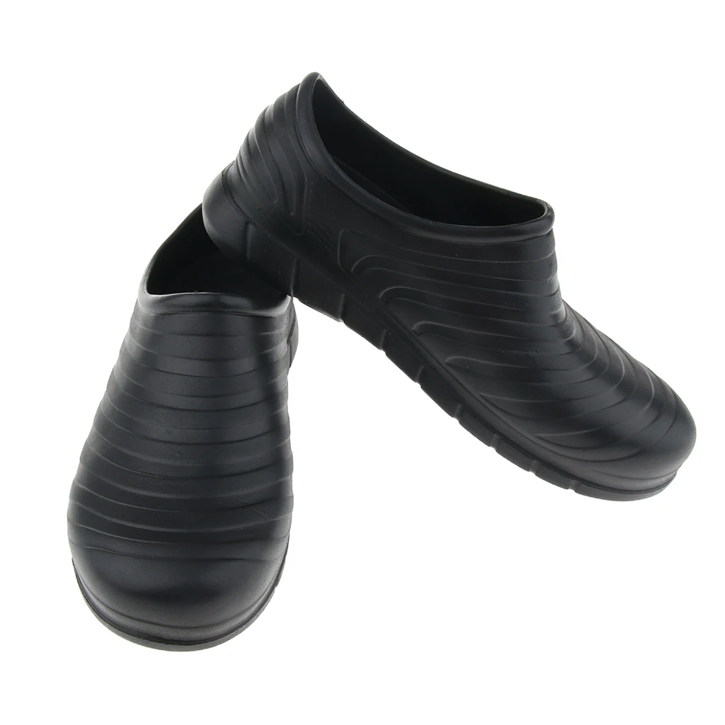 Unisex Non Slip Chef Clog Oil Water Resistant Work Lightweight Shoe Black 37