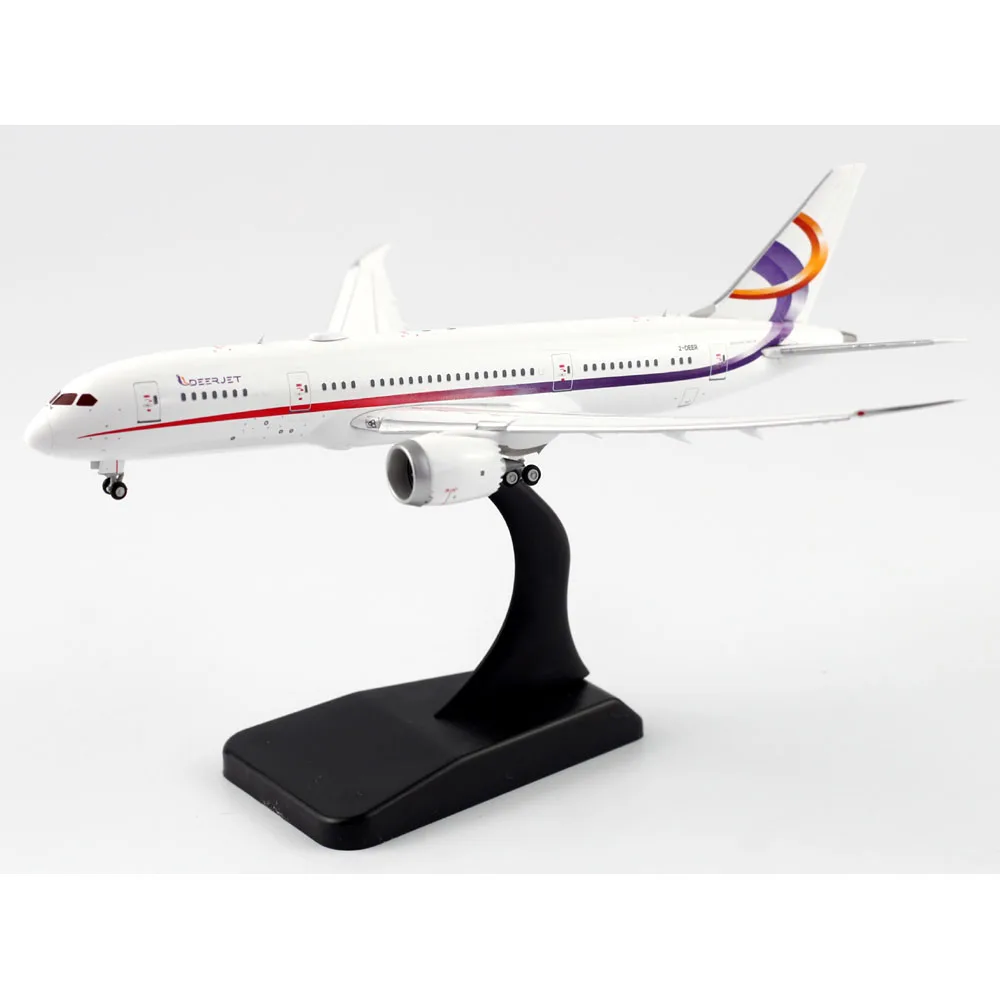 1:400 อัลลอยด์ของสะสมเครื่องบินของขวัญ JC Wings EW4788002A Deer Jet Boeing B787-8(BBJ) Diecast Aircraft Jet Model 2-DEER Flaps Down