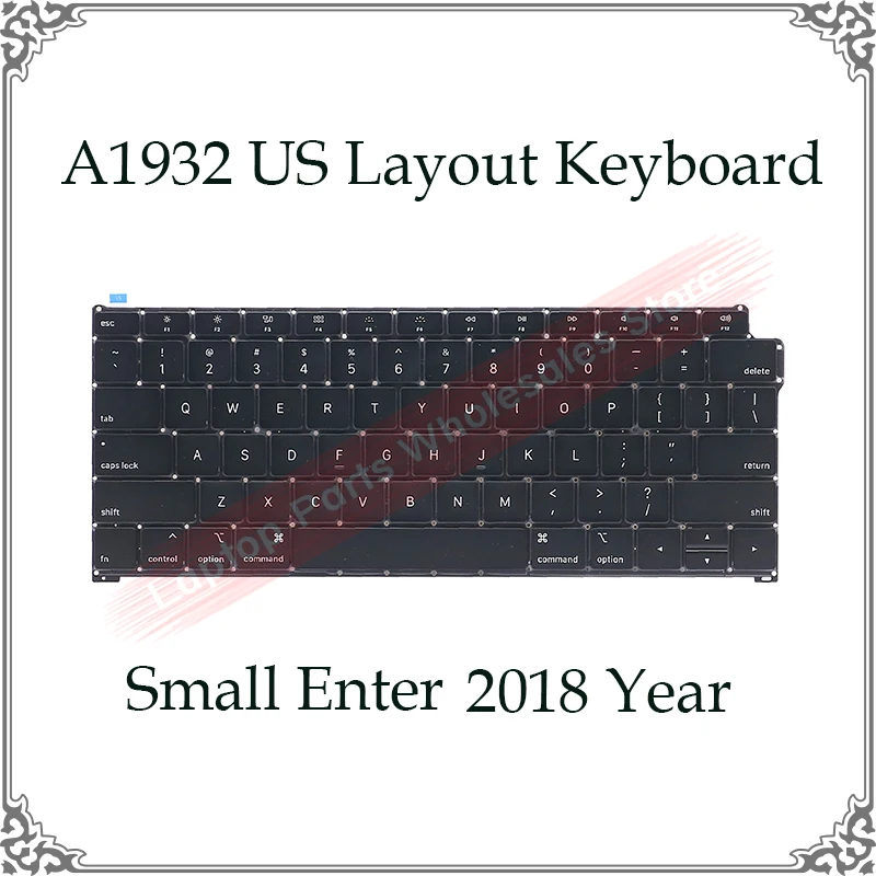 

Genuine US Layout Keyboard A1932 For Macbook Air 13.3" Laptop US Keyboards Replacement Small Enter 2018 Year