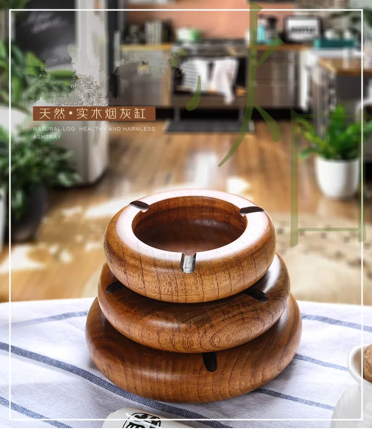 

Solid Wood Large Ashtray, Creative Hotel, Internet Cafe, Dining Room, Personality Whole