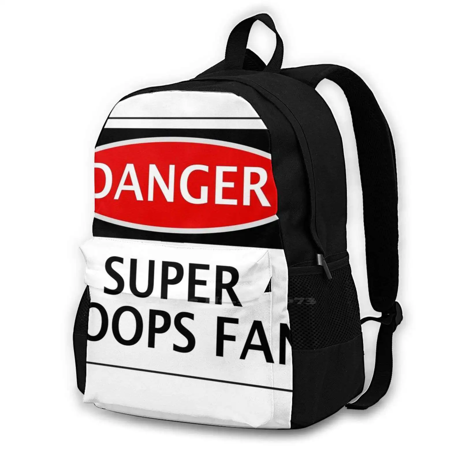 

Danger Queens Park Rangers , Super Hoops Fan , Football Funny Fake Safety Sign School Bag Big Capacity Backpack Laptop English