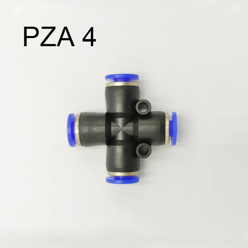 10PCS Pneumatic fittings PZA water pipes and pipe connectors direct thrust 4mm plastic hose quick couplings