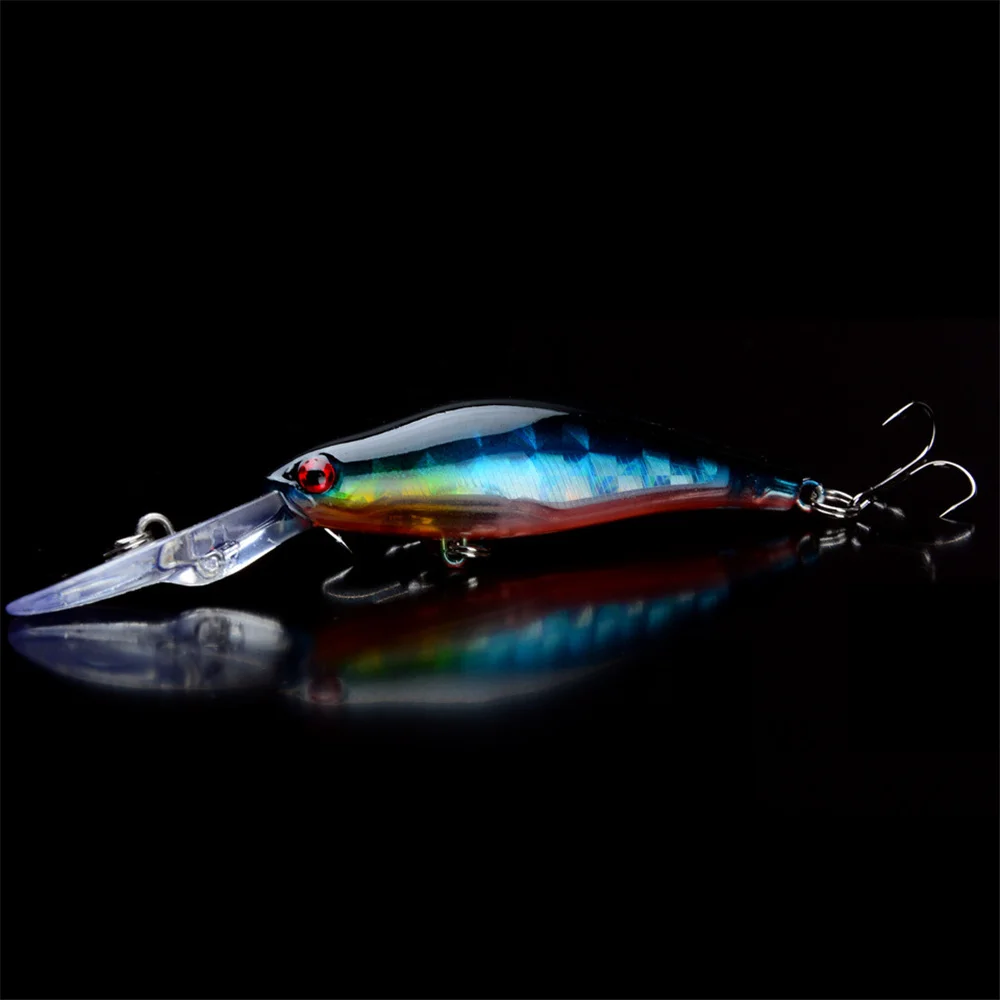 1 sztuk laserowa błystka sztuczna twarda przynęta Crankbait 9.5cm 7g tonący Wobblers Peche Bass Pike Carp Fishing Tackle