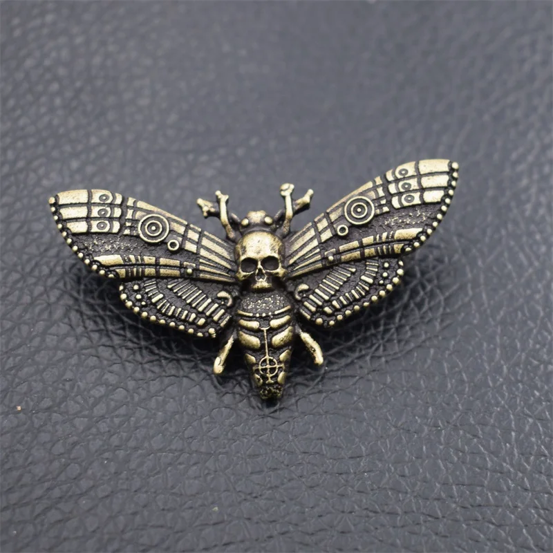 1pcs Death's Head  Skull Brooch  Moth  Butterfly  Brooch Animal Jewelry For Women