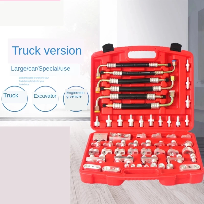 

56PCS Car Leak Detection Truck Excavator Auto Repair Tool Air Conditioner Leak Tester A/c Compressor Condenser