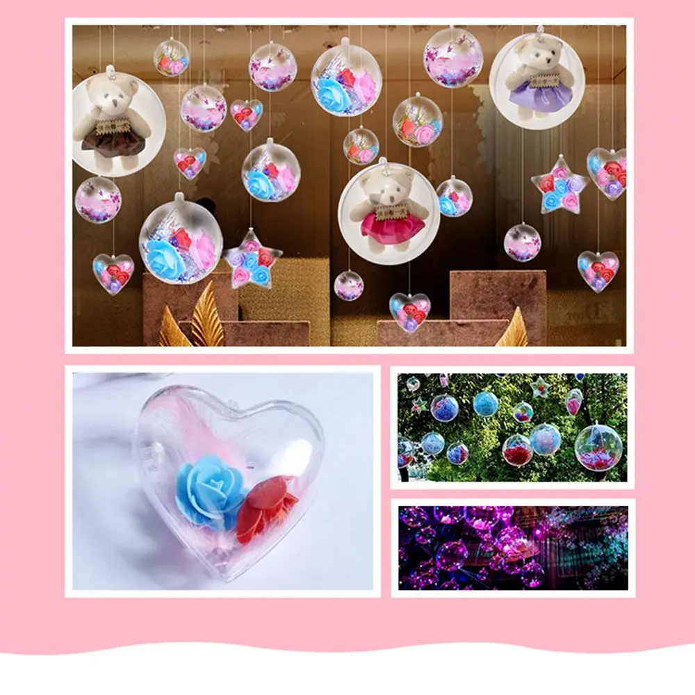 

Bath Accessories Acrylic Mold DIY Heart Shape Plastic heart-shaped Ball Creative Sugar Box Candy Box Packaging Food Packaging