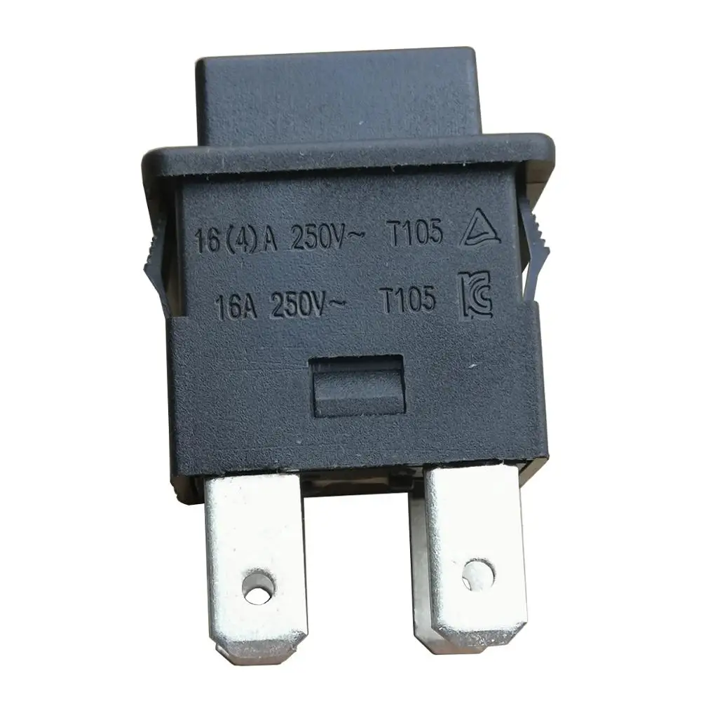 자체 잠금 푸시버튼 스위치 4핀 250V 16A 소켓 전원 스트립 푸시 버튼 스위치 진공 청소기용 SOKEN PS23-16, 2팩