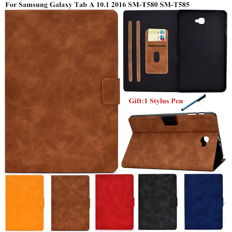 

Tablet Case for Samsung Galaxy Tab A 6 A6 2016 10.1 inch PU Leather Smart Cover for Funda Galaxy Tab T580 T585 SM-T580 10 1 Case