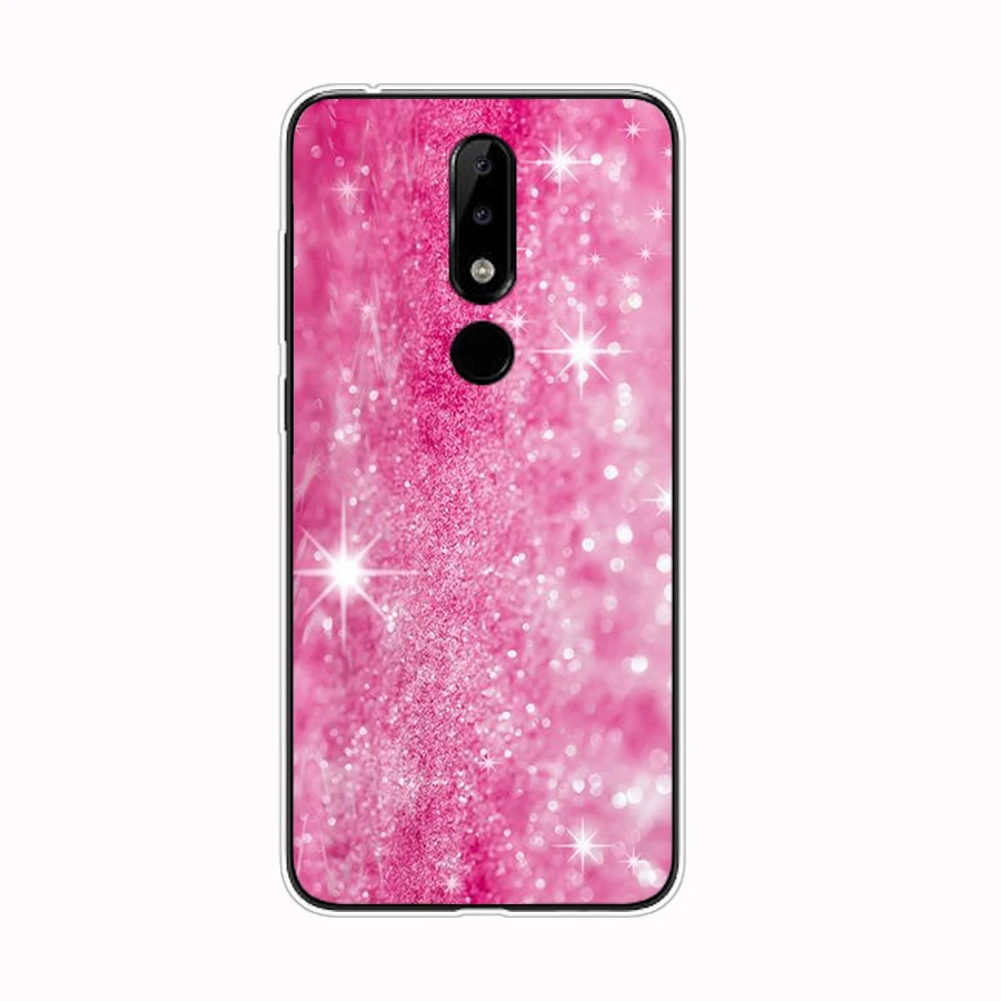 70SD Glitter Bling Powder  Soft Silicone Tpu Cover phone Case for Nokia 2 2.1 2.3 3 3.1 4.2 5. 5.1 6 7.2 8 Plus Case