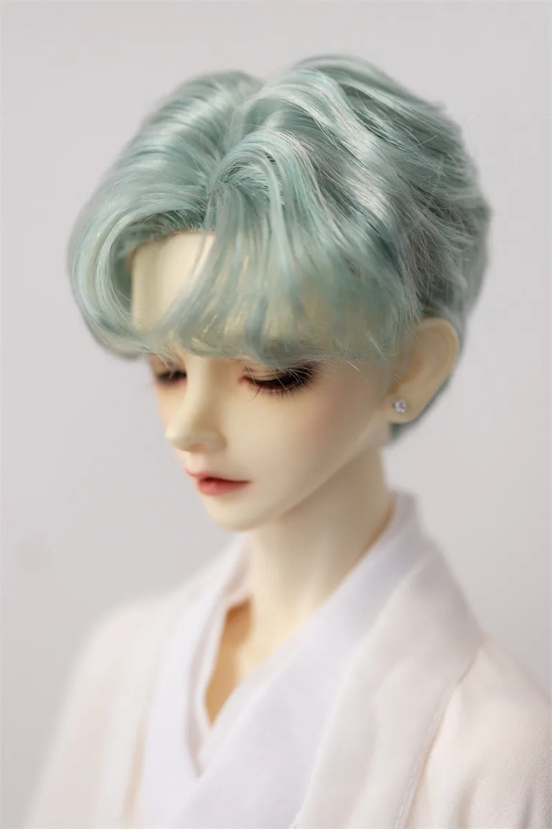 BJD doll wig is suitable for 1/3 Uncle fake hair short hair, milk thread, hand hook, glue style finished wig doll accessories